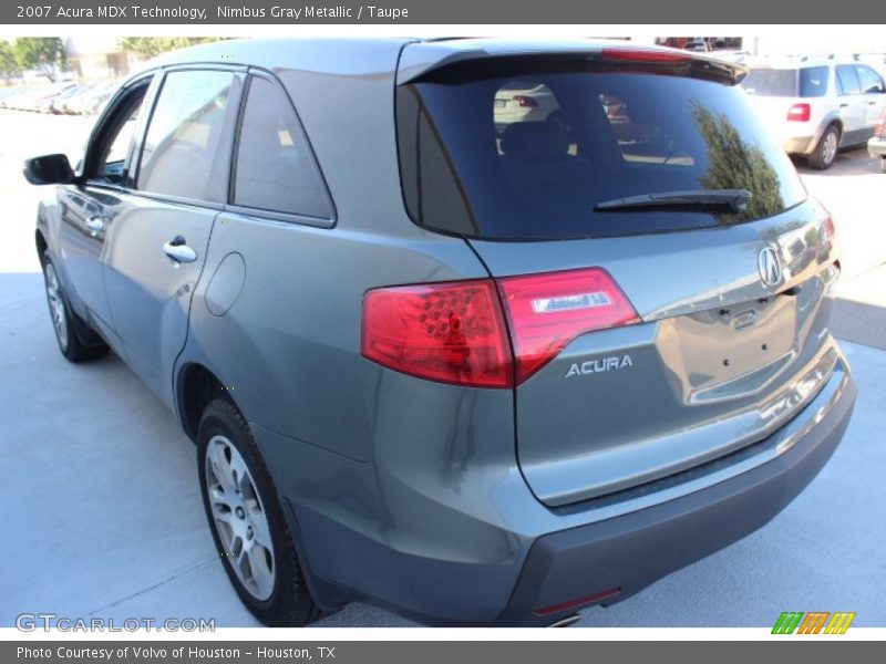 Nimbus Gray Metallic / Taupe 2007 Acura MDX Technology