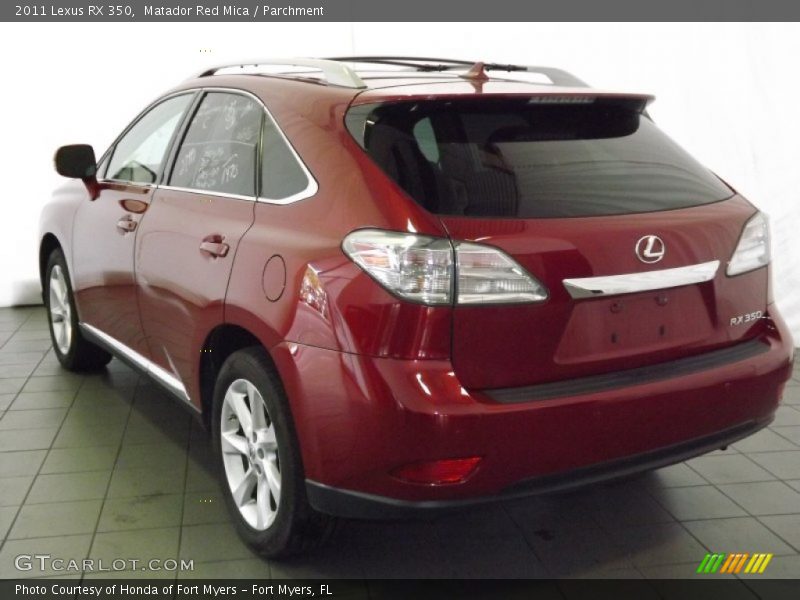 Matador Red Mica / Parchment 2011 Lexus RX 350