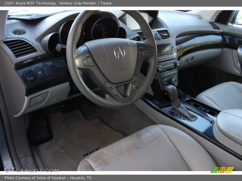 Nimbus Gray Metallic / Taupe 2007 Acura MDX Technology