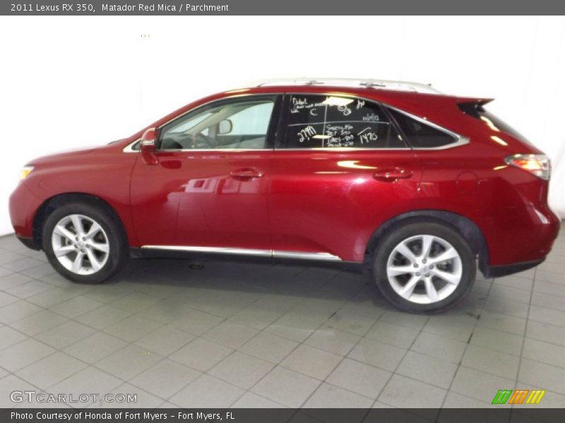 Matador Red Mica / Parchment 2011 Lexus RX 350