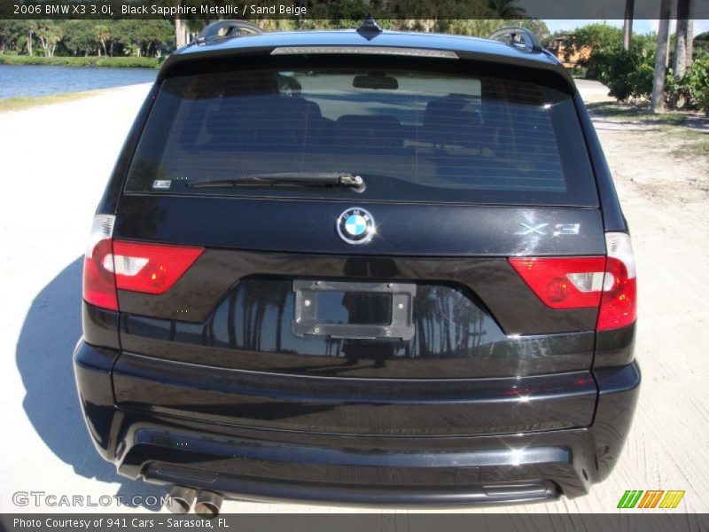 Black Sapphire Metallic / Sand Beige 2006 BMW X3 3.0i
