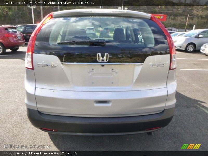 Alabaster Silver Metallic / Gray 2014 Honda CR-V LX AWD