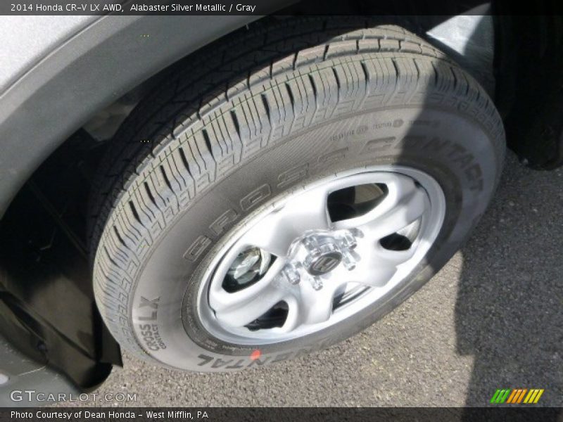 Alabaster Silver Metallic / Gray 2014 Honda CR-V LX AWD