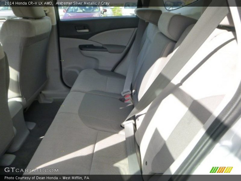 Alabaster Silver Metallic / Gray 2014 Honda CR-V LX AWD
