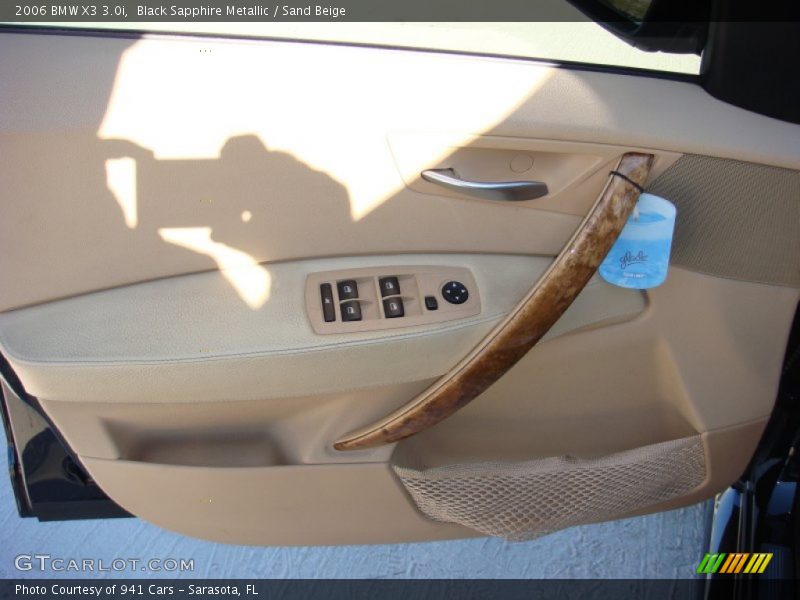 Black Sapphire Metallic / Sand Beige 2006 BMW X3 3.0i