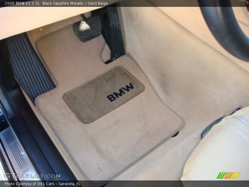 Black Sapphire Metallic / Sand Beige 2006 BMW X3 3.0i