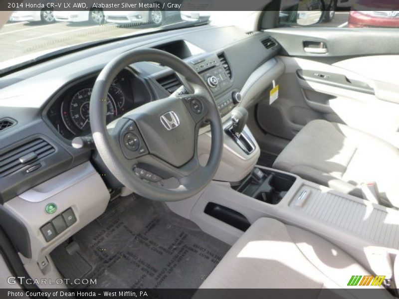 Gray Interior - 2014 CR-V LX AWD 