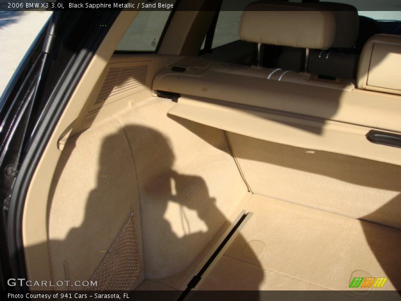 Black Sapphire Metallic / Sand Beige 2006 BMW X3 3.0i