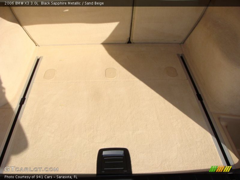 Black Sapphire Metallic / Sand Beige 2006 BMW X3 3.0i