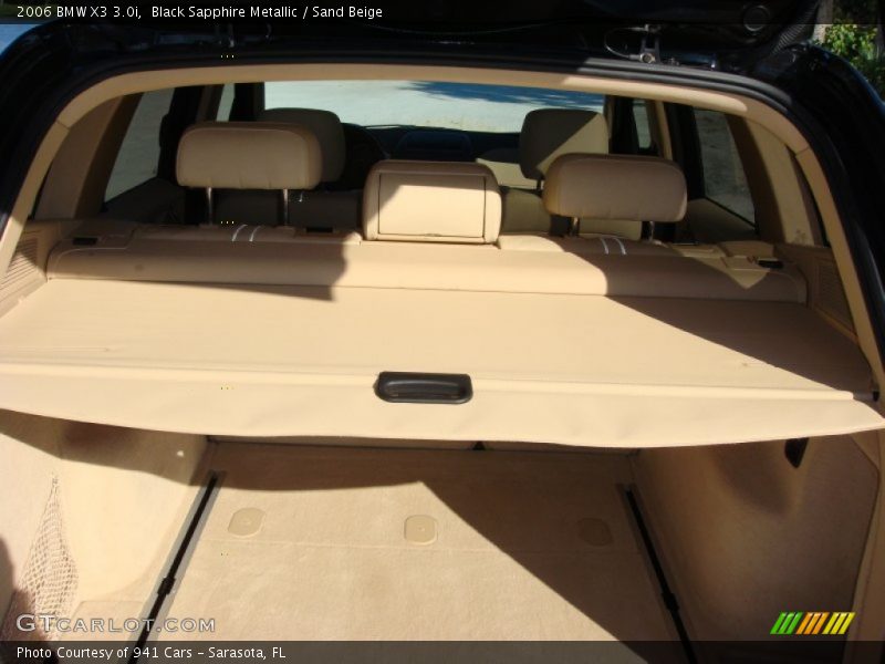Black Sapphire Metallic / Sand Beige 2006 BMW X3 3.0i