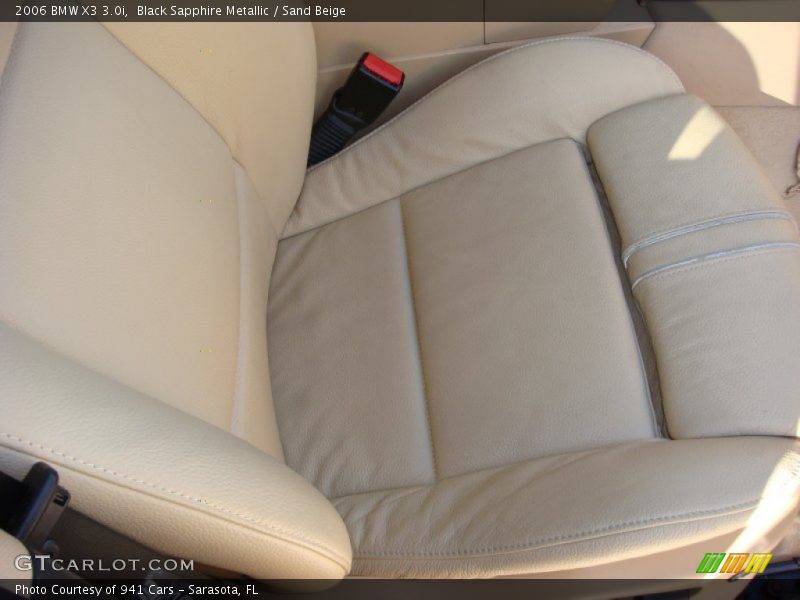 Black Sapphire Metallic / Sand Beige 2006 BMW X3 3.0i