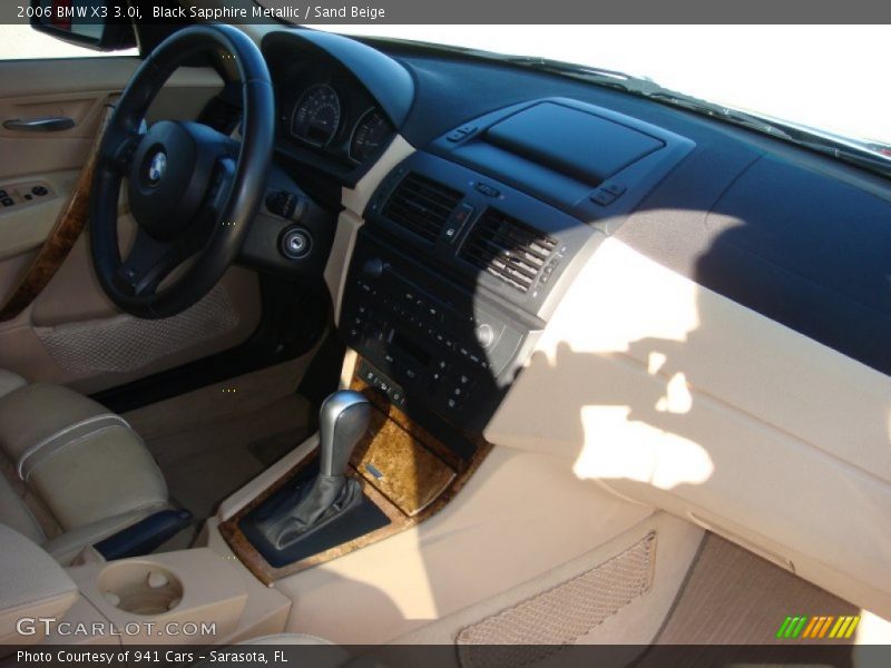 Black Sapphire Metallic / Sand Beige 2006 BMW X3 3.0i