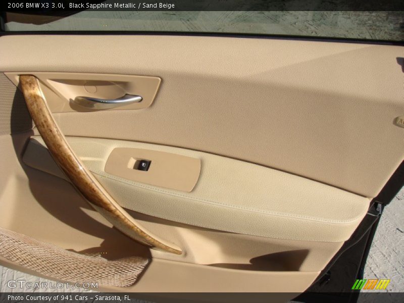 Black Sapphire Metallic / Sand Beige 2006 BMW X3 3.0i