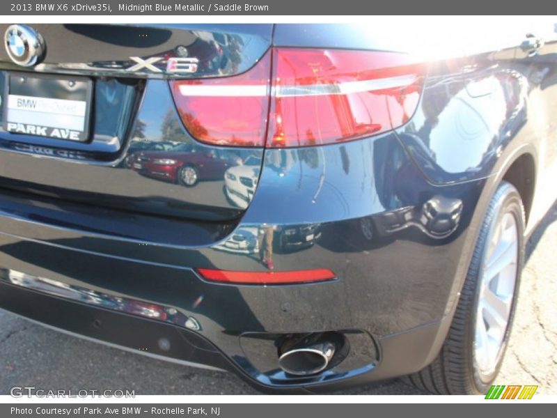 Midnight Blue Metallic / Saddle Brown 2013 BMW X6 xDrive35i