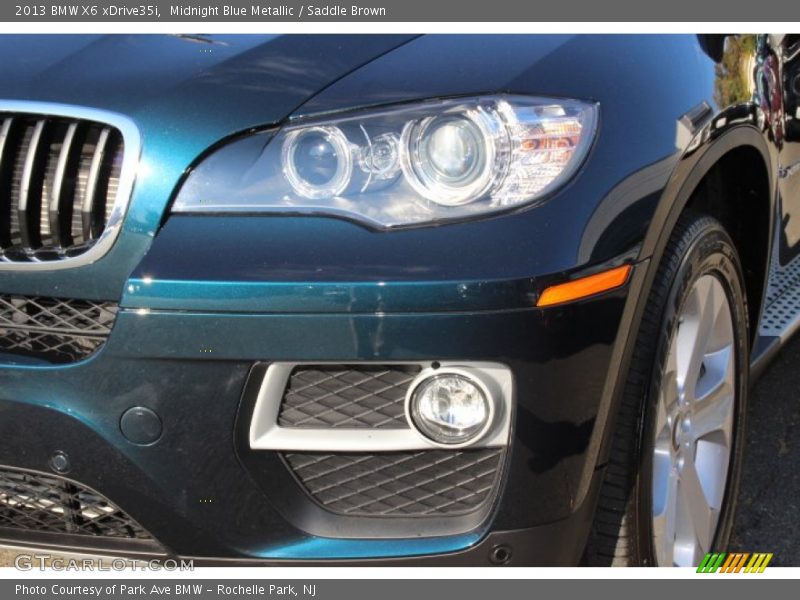 Midnight Blue Metallic / Saddle Brown 2013 BMW X6 xDrive35i