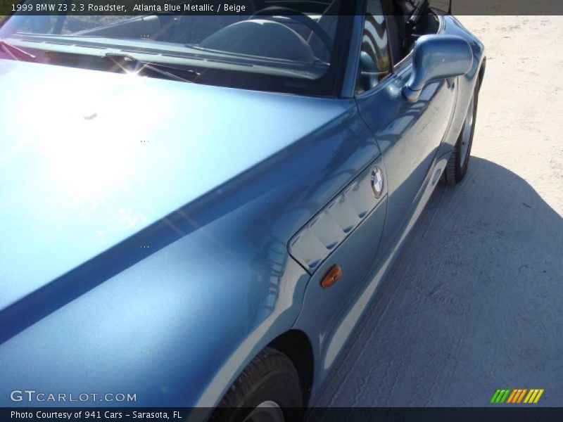 Atlanta Blue Metallic / Beige 1999 BMW Z3 2.3 Roadster