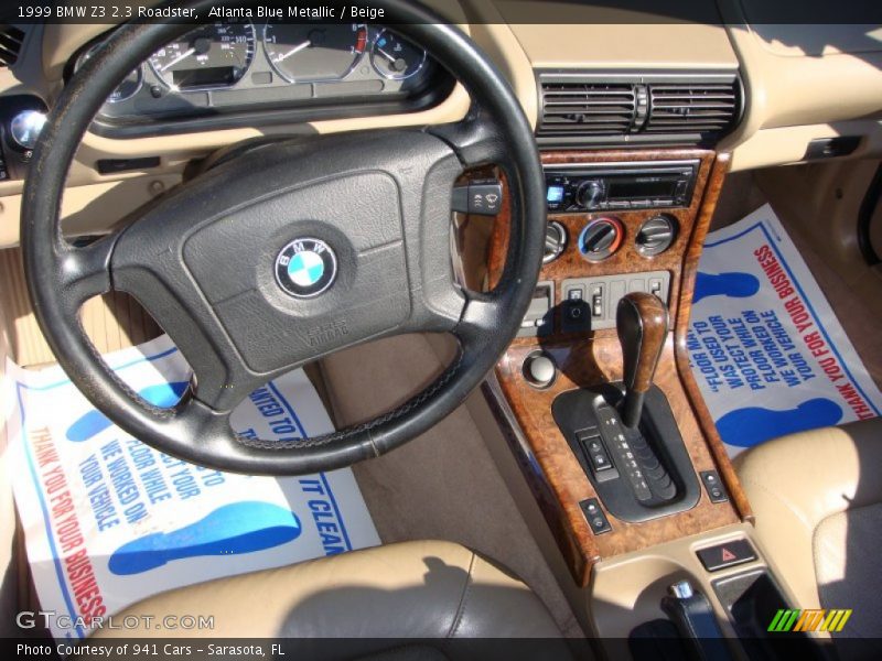 Atlanta Blue Metallic / Beige 1999 BMW Z3 2.3 Roadster