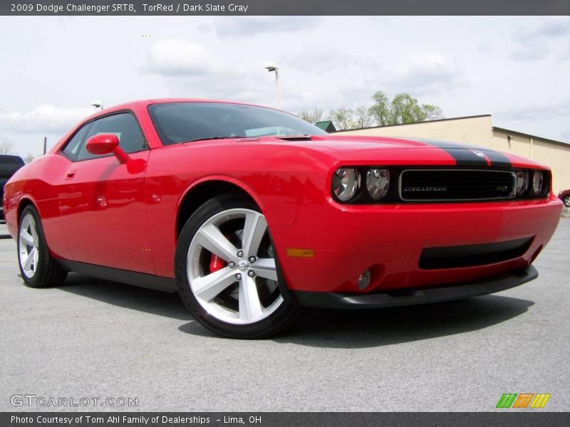TorRed / Dark Slate Gray 2009 Dodge Challenger SRT8