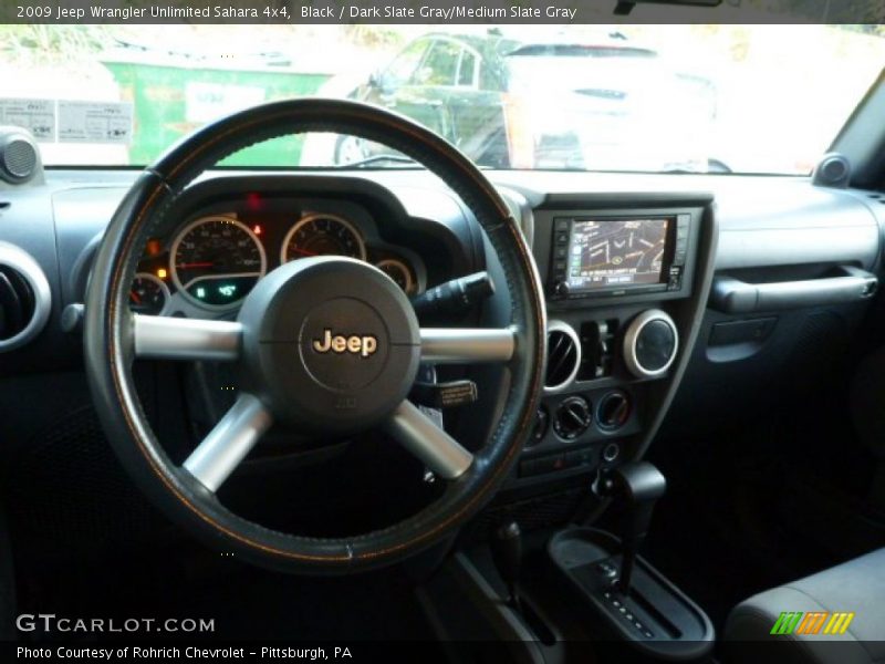 Black / Dark Slate Gray/Medium Slate Gray 2009 Jeep Wrangler Unlimited Sahara 4x4
