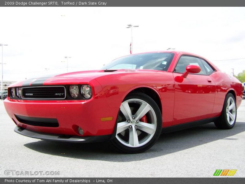 TorRed / Dark Slate Gray 2009 Dodge Challenger SRT8