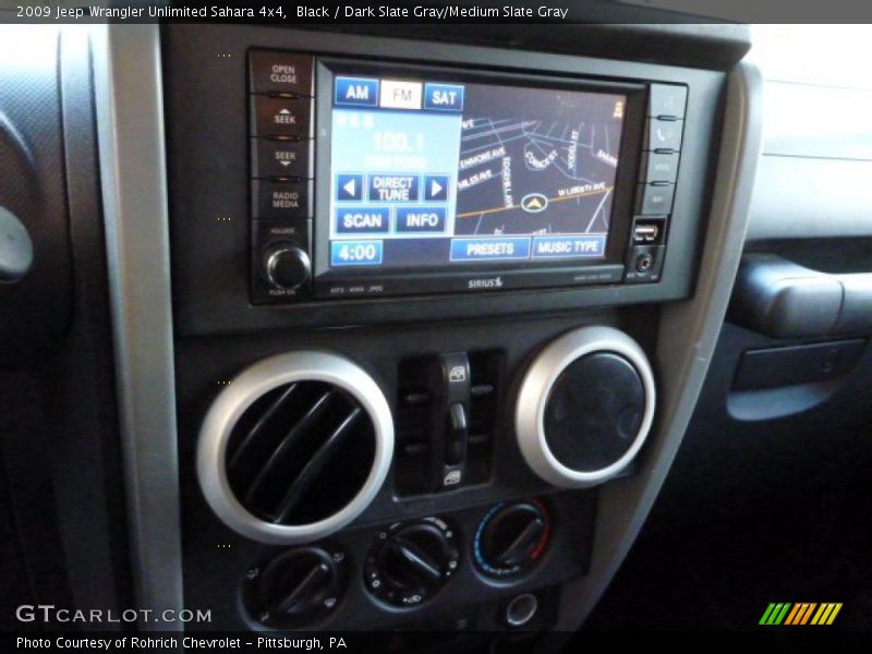 Black / Dark Slate Gray/Medium Slate Gray 2009 Jeep Wrangler Unlimited Sahara 4x4