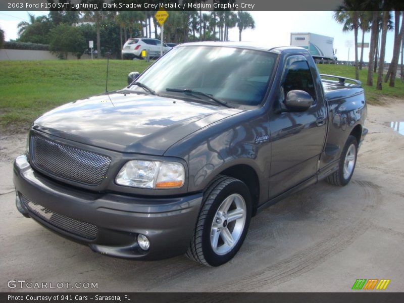 Dark Shadow Grey Metallic / Medium Graphite Grey 2003 Ford F150 SVT Lightning