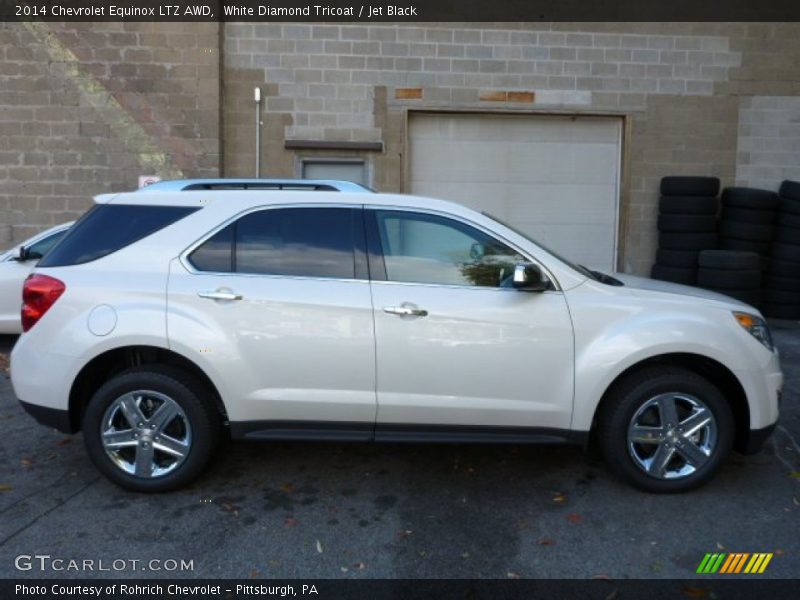 White Diamond Tricoat / Jet Black 2014 Chevrolet Equinox LTZ AWD