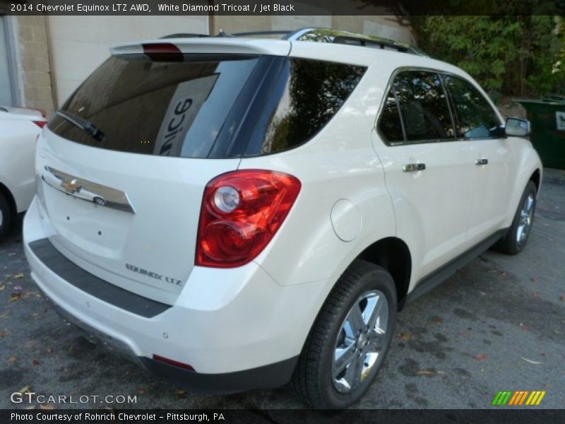 White Diamond Tricoat / Jet Black 2014 Chevrolet Equinox LTZ AWD