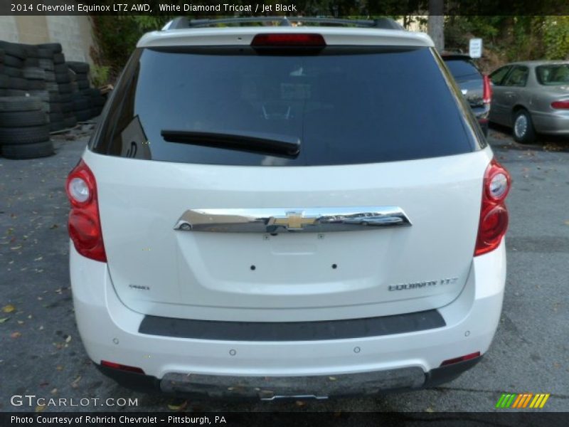 White Diamond Tricoat / Jet Black 2014 Chevrolet Equinox LTZ AWD