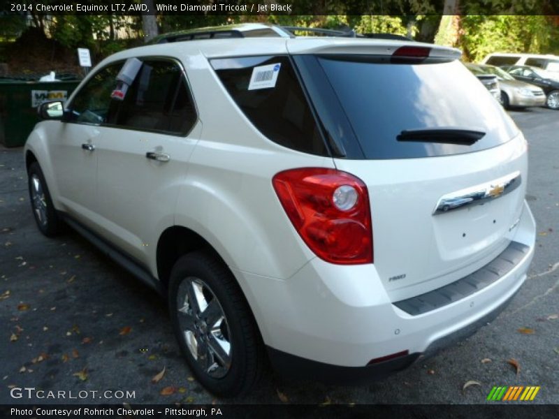 White Diamond Tricoat / Jet Black 2014 Chevrolet Equinox LTZ AWD