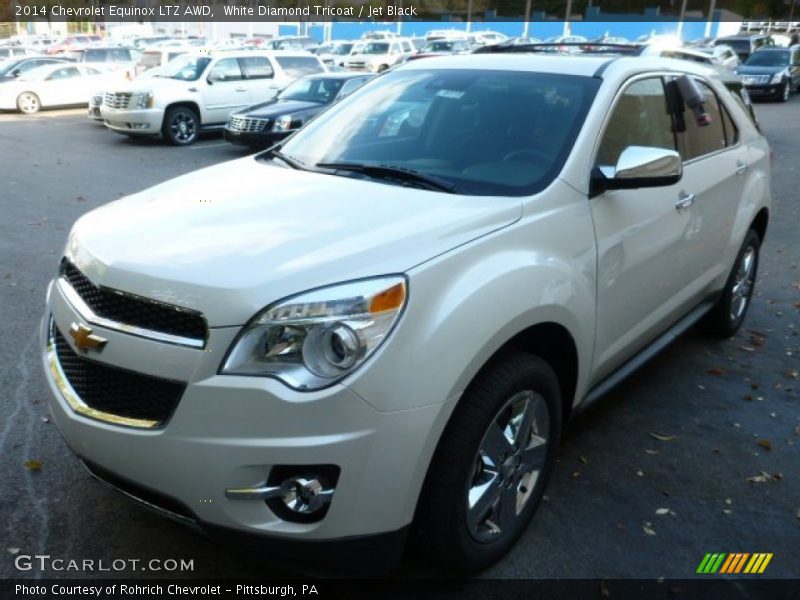 White Diamond Tricoat / Jet Black 2014 Chevrolet Equinox LTZ AWD