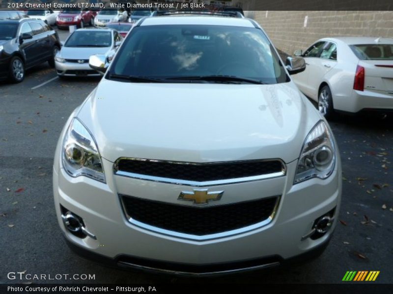 White Diamond Tricoat / Jet Black 2014 Chevrolet Equinox LTZ AWD