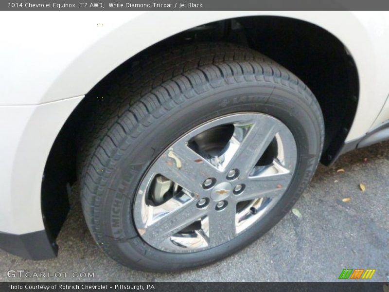 White Diamond Tricoat / Jet Black 2014 Chevrolet Equinox LTZ AWD