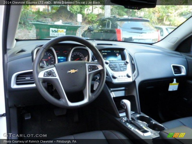 White Diamond Tricoat / Jet Black 2014 Chevrolet Equinox LTZ AWD