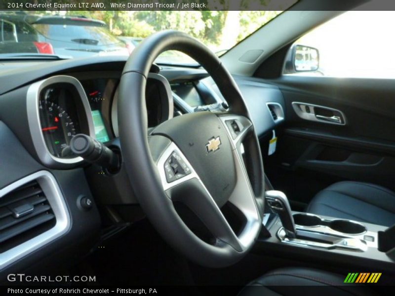 White Diamond Tricoat / Jet Black 2014 Chevrolet Equinox LTZ AWD