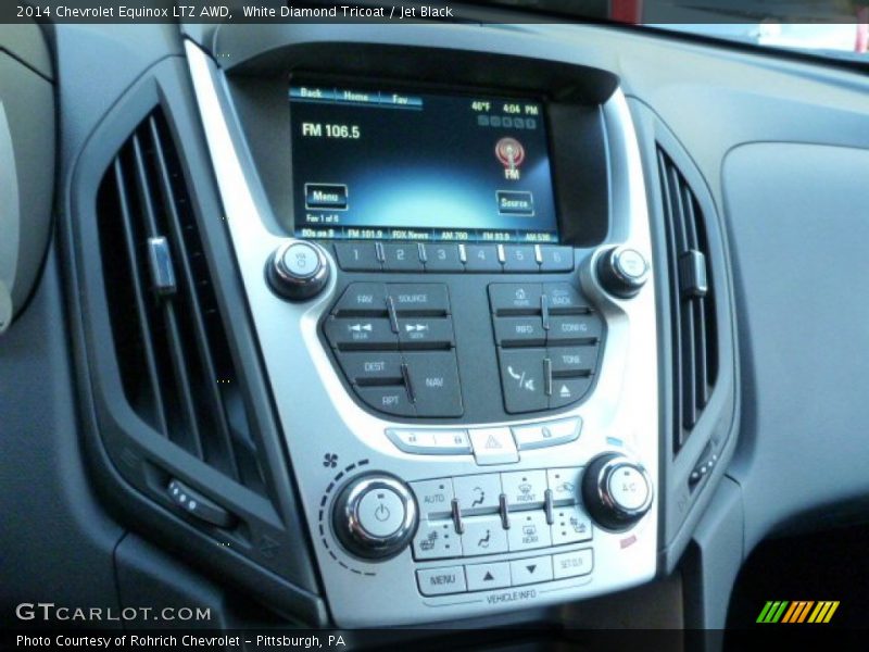 White Diamond Tricoat / Jet Black 2014 Chevrolet Equinox LTZ AWD