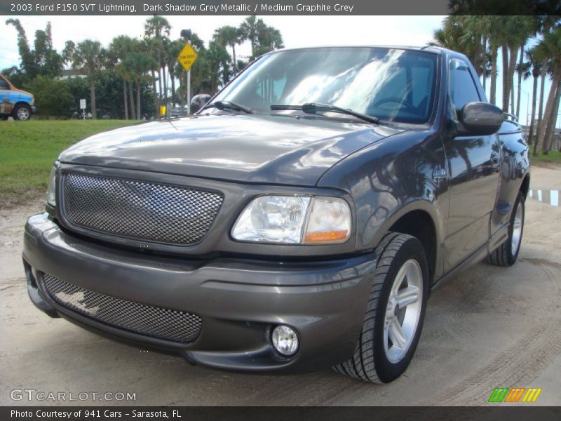 Dark Shadow Grey Metallic / Medium Graphite Grey 2003 Ford F150 SVT Lightning