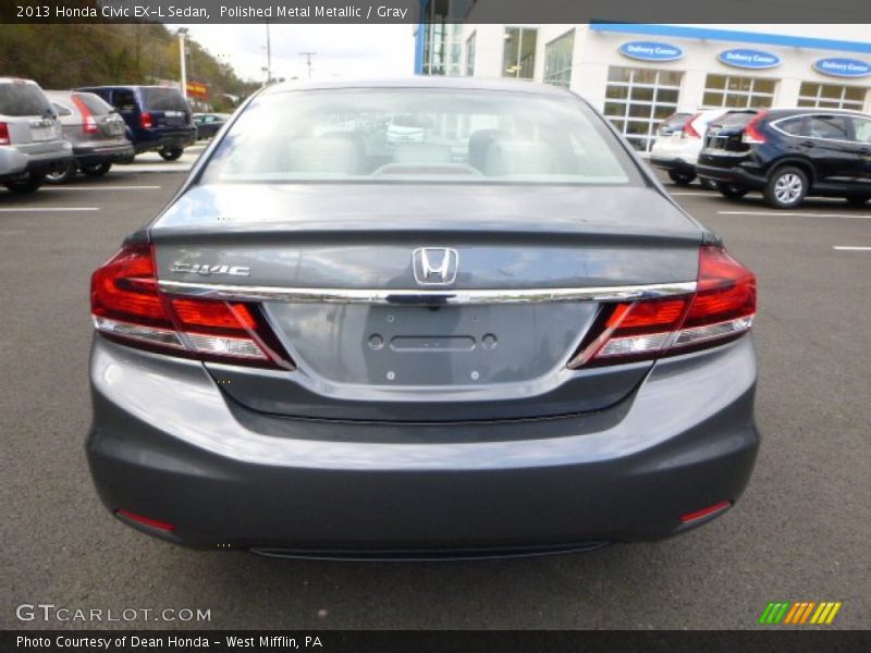 Polished Metal Metallic / Gray 2013 Honda Civic EX-L Sedan