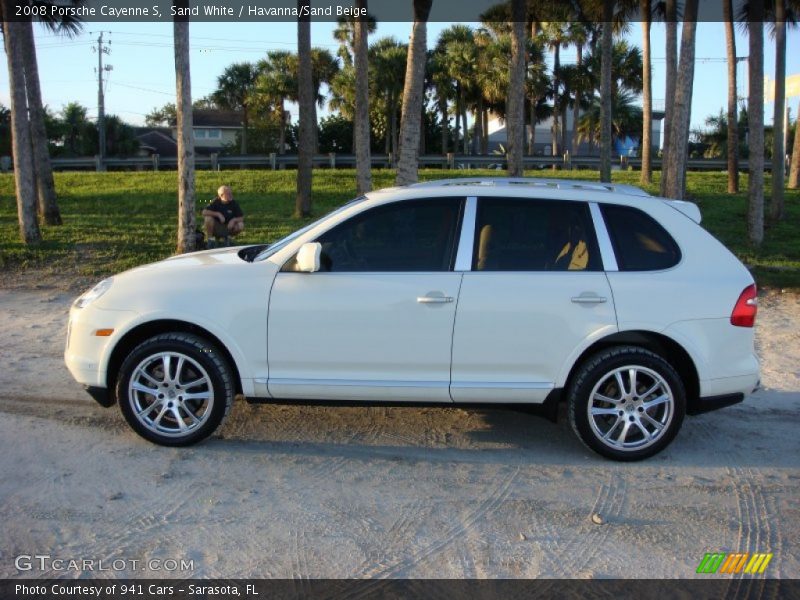 Sand White / Havanna/Sand Beige 2008 Porsche Cayenne S