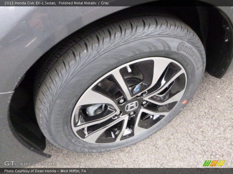 Polished Metal Metallic / Gray 2013 Honda Civic EX-L Sedan