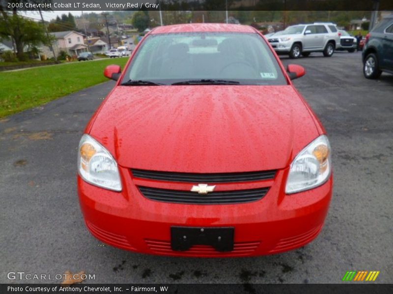 Victory Red / Gray 2008 Chevrolet Cobalt LT Sedan