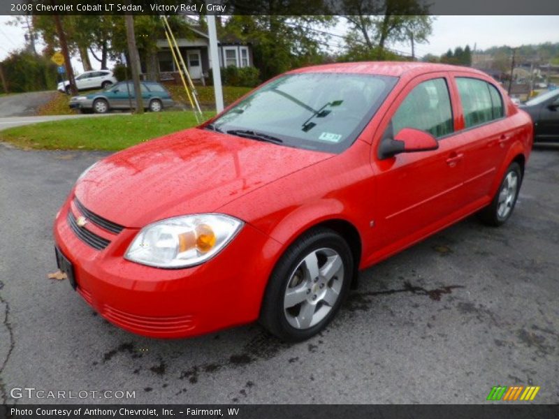 Victory Red / Gray 2008 Chevrolet Cobalt LT Sedan