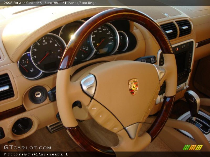 Sand White / Havanna/Sand Beige 2008 Porsche Cayenne S