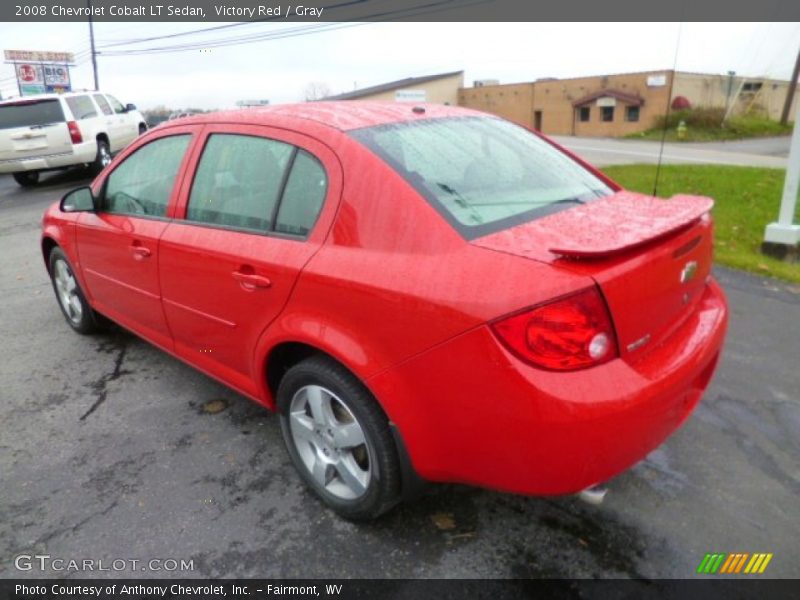 Victory Red / Gray 2008 Chevrolet Cobalt LT Sedan