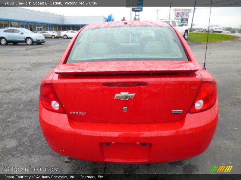 Victory Red / Gray 2008 Chevrolet Cobalt LT Sedan