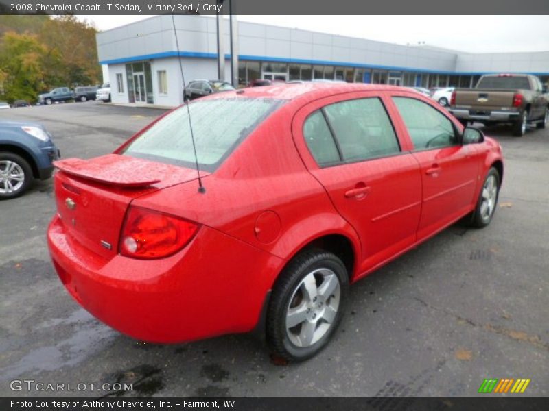 Victory Red / Gray 2008 Chevrolet Cobalt LT Sedan