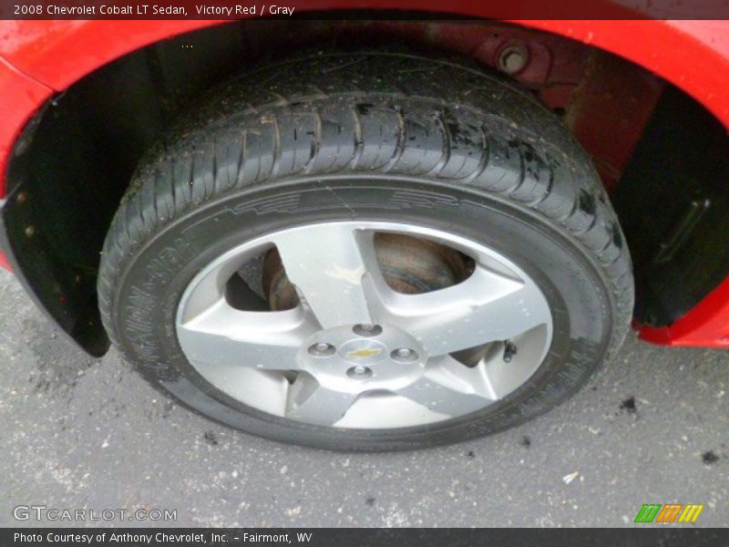 Victory Red / Gray 2008 Chevrolet Cobalt LT Sedan