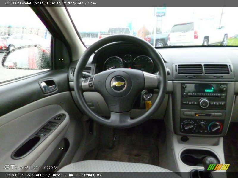 Victory Red / Gray 2008 Chevrolet Cobalt LT Sedan