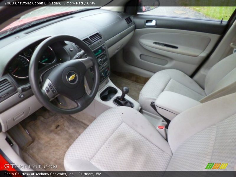 Victory Red / Gray 2008 Chevrolet Cobalt LT Sedan