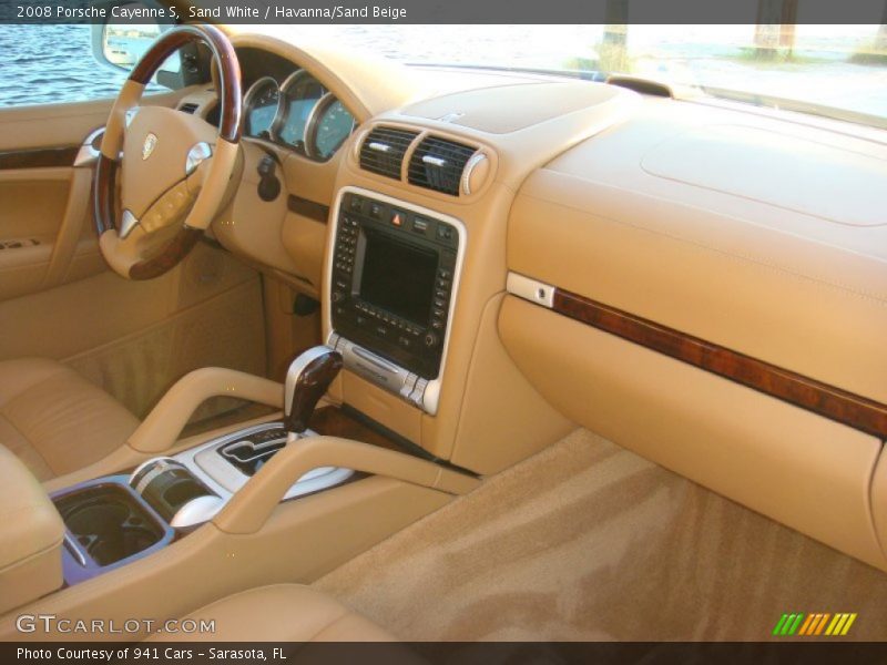 Sand White / Havanna/Sand Beige 2008 Porsche Cayenne S